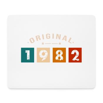 Original 1982 Vintage - Présent D’anniversaire 198 - Tapis de souris (format paysage) - blanc - Devant