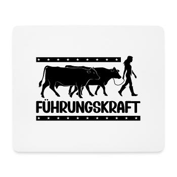 Führungskraft Kühe Landwirtin Bäuerin Geschenkidee - Mousepad (Querformat) - Weiß - Vorne