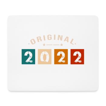 Original 2022 Vintage - Présent D’anniversaire 202 - Tapis de souris (format paysage) - blanc - Devant
