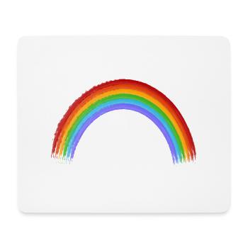 Gay Pride rainbow - Mouse Pad (horizontal) - white - Front