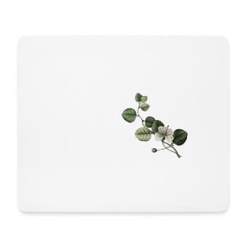 Number 35 Floral Green - 35th Floral Anniversary - Mouse Pad (horizontal) - white - Front