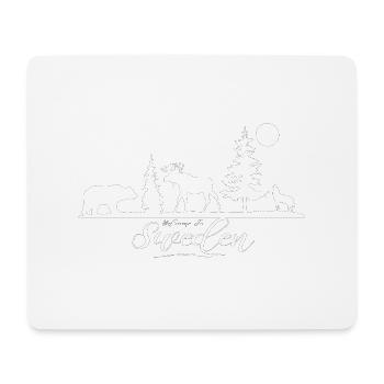 Suède Suède Viking Nordique Scandinavie Solstice d’été - Tapis de souris (format paysage) - blanc - Devant