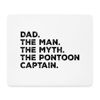 Papa Mann Mythos Ponton Kapitän Lustiger Ponton Kapitän - Mousepad (Querformat) - Weiß - Vorne