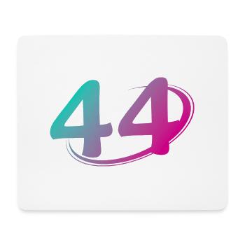 Number 44 multicolor - Mouse Pad (horizontal) - white - Front