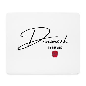 Flag of Denmark, Danish pride - Mouse Pad (horizontal) - white - Front