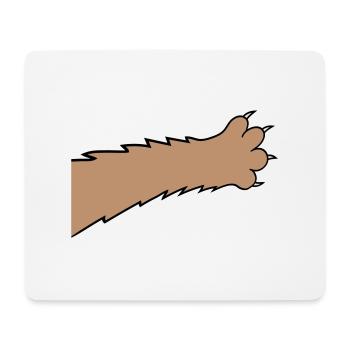 Katzen Klauen Pfote Tatzen Scharfe Krallen Kratzen - Mousepad (Querformat) - Weiß - Vorne