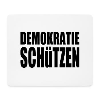 demokratie schützen - Mousepad (Querformat) - Weiß - Vorne