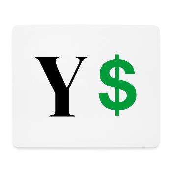 Letter y dollar - Mouse Pad (horizontal) - white - Front