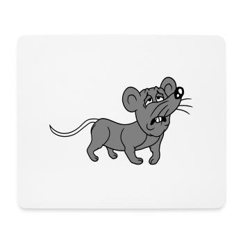 Souris épuisée triste désespérément fatiguée souffrance douce - Tapis de souris (format paysage) - blanc - Devant