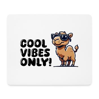 kamel comic sonnenbrille cool - Mousepad (Querformat) - Weiß - Vorne