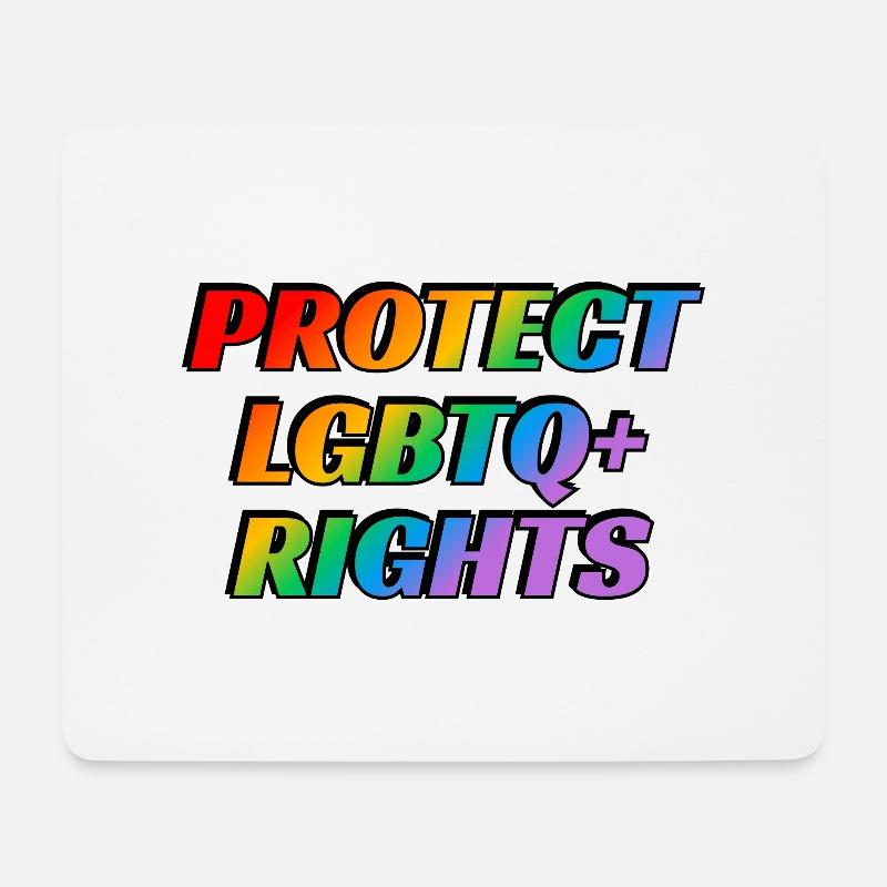 Schutz der LGBTQ-Rechte - Mousepad (Querformat) - Weiß