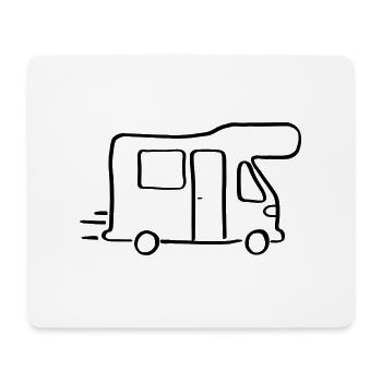 Wohnmobil - Mousepad (Querformat) - Weiß - Vorne