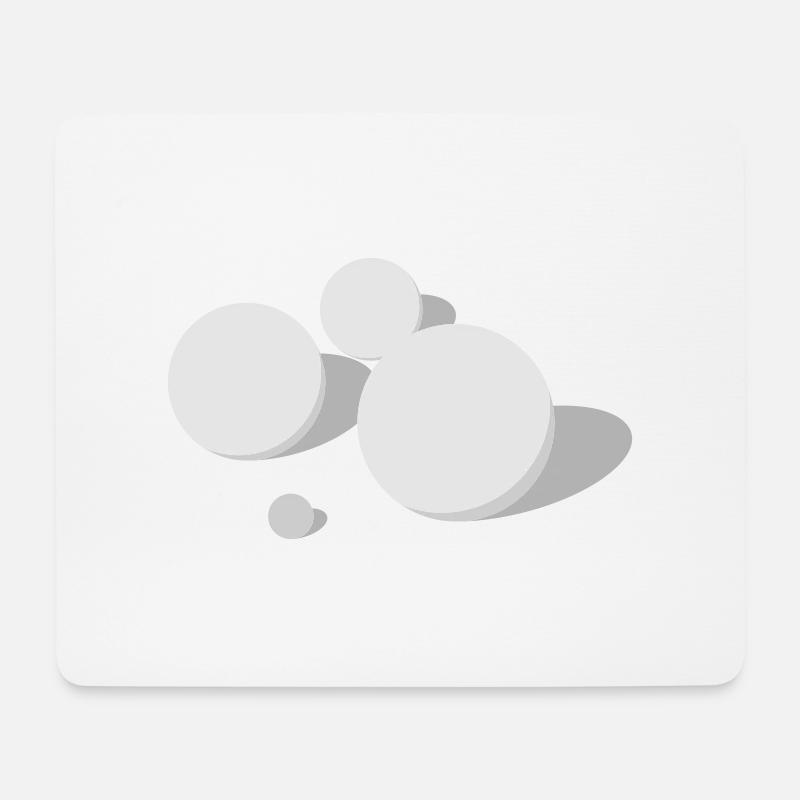 Boule - Mousepad (Querformat) - Weiß