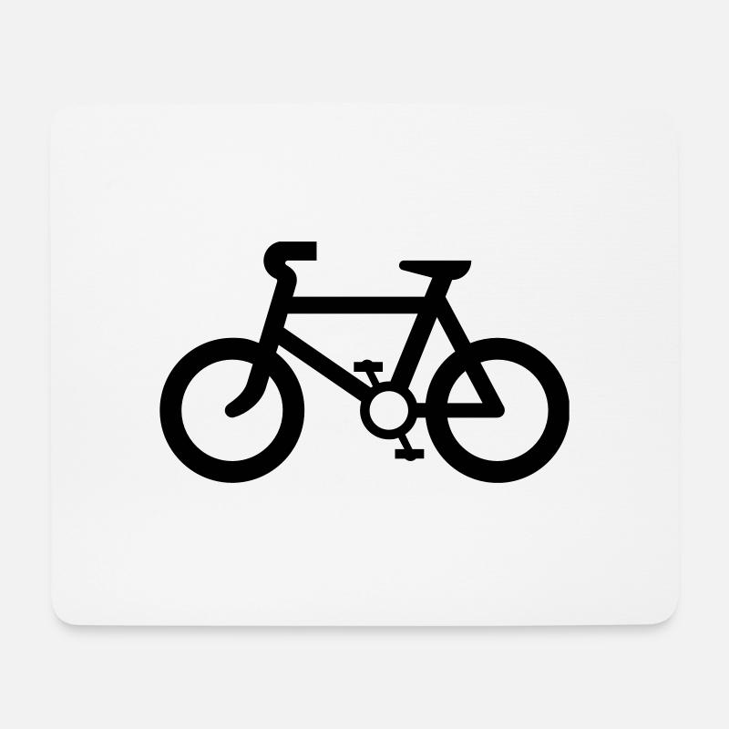 Fahrrad,Zweirad,Rennrad,Student,Universität - Mousepad (Querformat) - Weiß