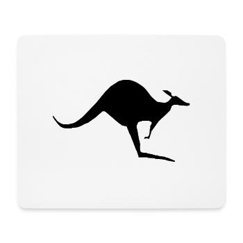 single kangaroo - Mousepad (Querformat) - Weiß - Vorne