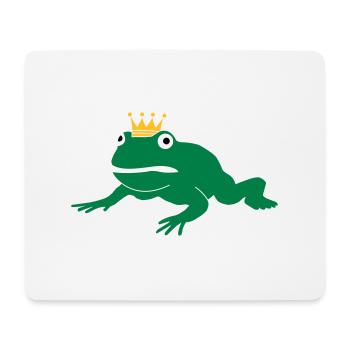 grumpy frog prince - Mouse Pad (horizontal) - white - Front