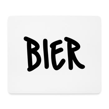 Bier - Mousepad (Querformat) - Weiß - Vorne