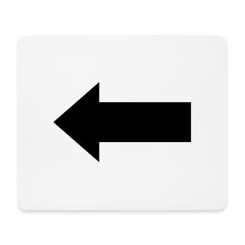 arrow - Mouse Pad (horizontal) - white - Front
