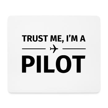 Trust me I'm an Pilot - Tapis de souris (format paysage) - blanc - Devant