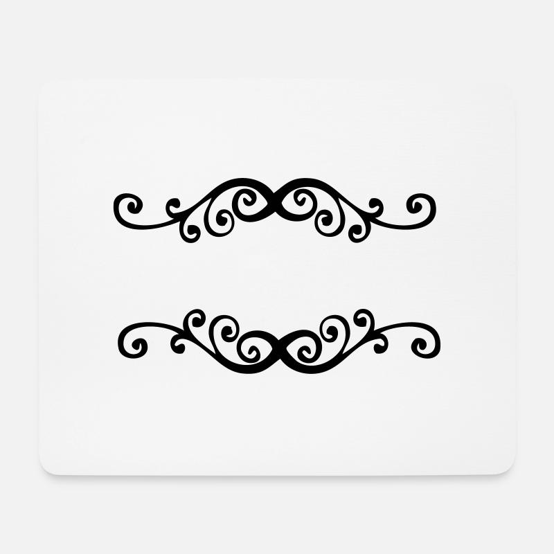 Personnalisable - Tapis de souris (format paysage) - blanc