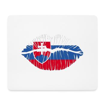 Kuss Slowakei - Mousepad (Querformat) - Weiß - Vorne