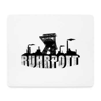 Ruhrpott Skyline - Mousepad (Querformat) - Weiß - Vorne
