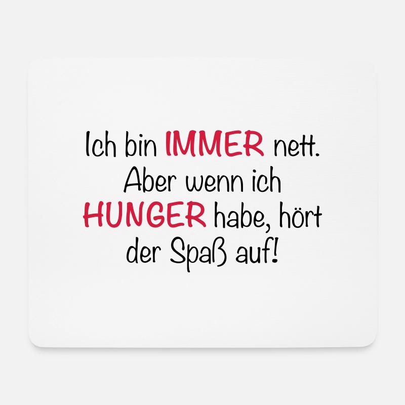 Immer Hunger - Mousepad (Querformat) - Weiß