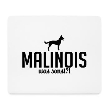 MALINOIS was sonst Hundespruch Wilsigns - Mousepad (Querformat) - Weiß - Vorne
