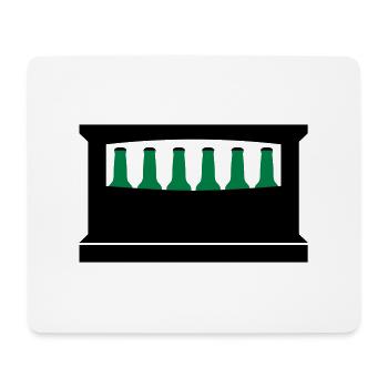 Bier Kiste - Mousepad (Querformat) - Weiß - Vorne