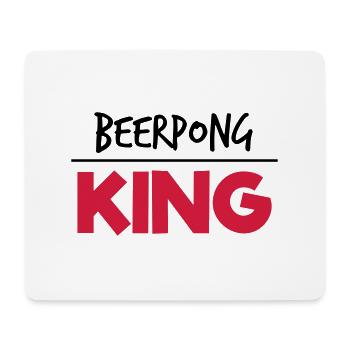 Beerpong King - Mousepad (Querformat) - Weiß - Vorne