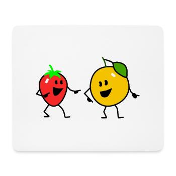 fruit salad one - Mousepad (Querformat) - Weiß - Vorne