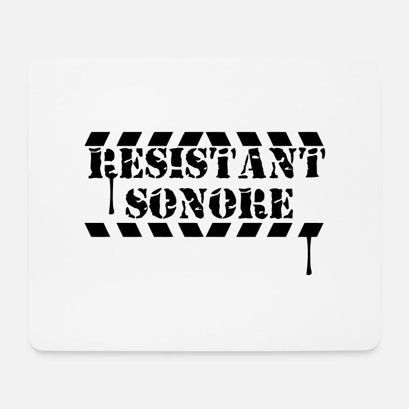sound resistant - Mouse Pad (horizontal) - white