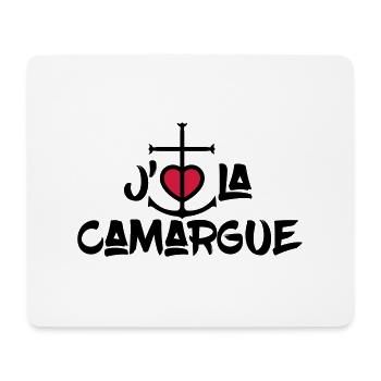 j'aime la Camargue - Tapis de souris (format paysage) - blanc - Devant