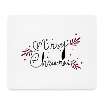 Merry Christmas typo 1 c2 - Mouse Pad (horizontal) - white - Front