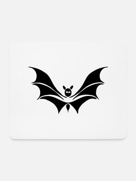 fledermaus - Mousepad (Querformat) - Weiß