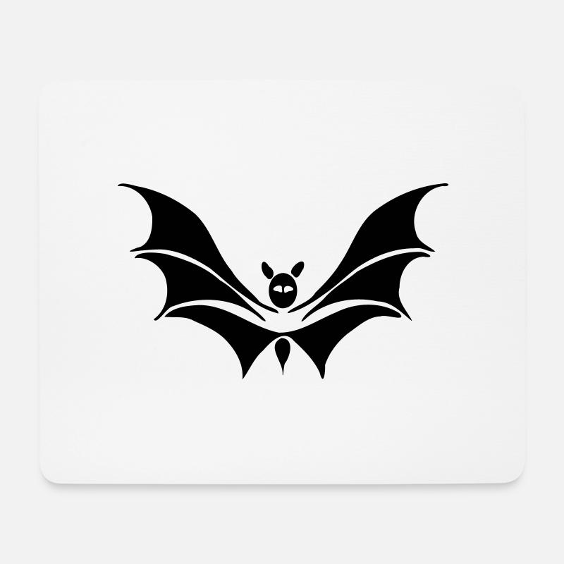 fledermaus - Mousepad (Querformat) - Weiß