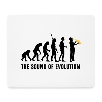 evolution_saxophon_b_2c - Mousepad (Querformat) - Weiß - Vorne