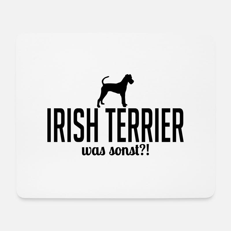 IRISH TERRIER was sonst - Mousepad (Querformat) - Weiß