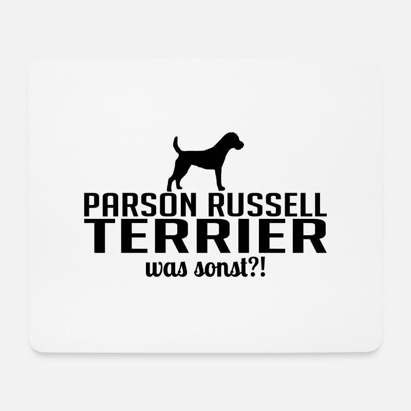 PARSON RUSSELL TERRIER was sonst - Mousepad (Querformat) - Weiß