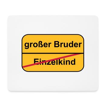 großer Bruder - Mousepad (Querformat) - Weiß - Vorne