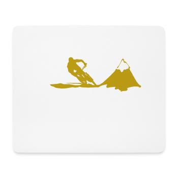 mountain bike - Mouse Pad (horizontal) - white - Front