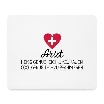 Arzt - Mousepad (Querformat) - Weiß - Vorne