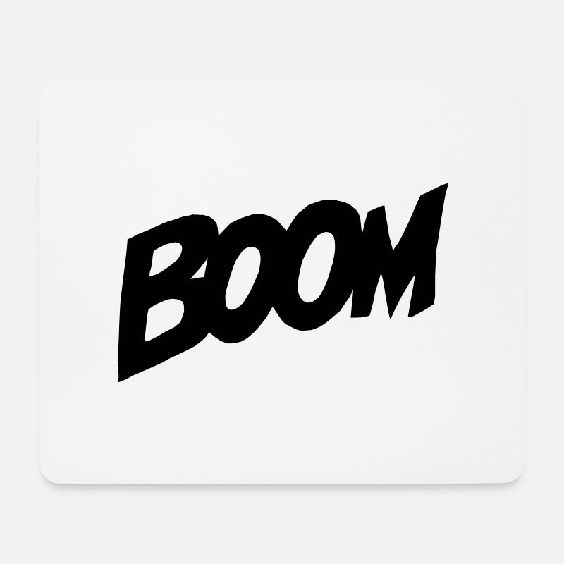 BOOM Comic Style - Mouse Pad (horizontal) - white