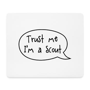 Trust me I'm a scout - Tapis de souris (format paysage) - blanc - Devant