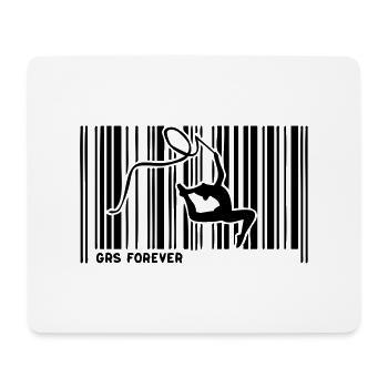 code barre grs gymnastique - Tapis de souris (format paysage) - blanc - Devant