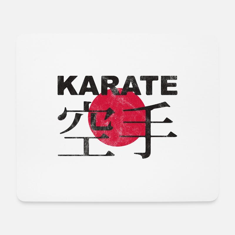 Karate - Mousepad (Querformat) - Weiß
