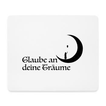 Glaube - Mousepad (Querformat) - Weiß - Vorne