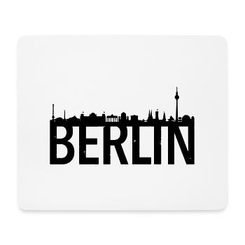 Skyline de Berlin - Tapis de souris (format paysage) - blanc - Devant