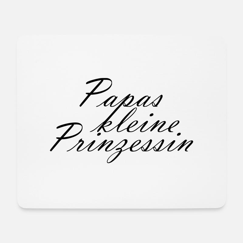 Papas kleine Prinzessin Baby Geburt Geschenk - Mousepad (Querformat) - Weiß
