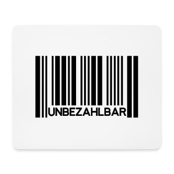 Unbezahlbar Barcode Preis Bester Beste Lieblings - Mousepad (Querformat) - Weiß - Vorne